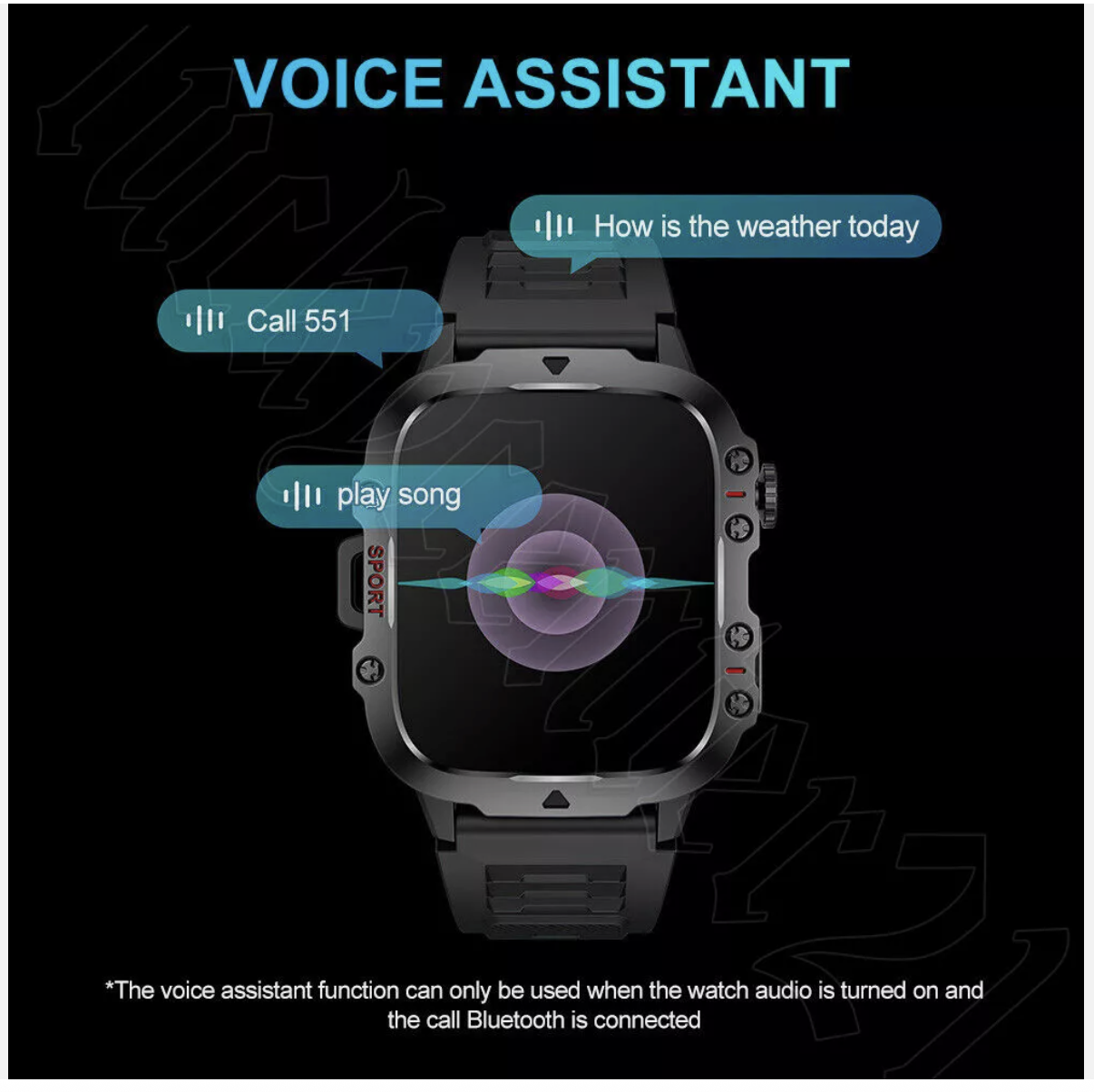 2025 Smart Watch For Men/Women Waterproof Smartwatch Bluetooth iPhone Samsung