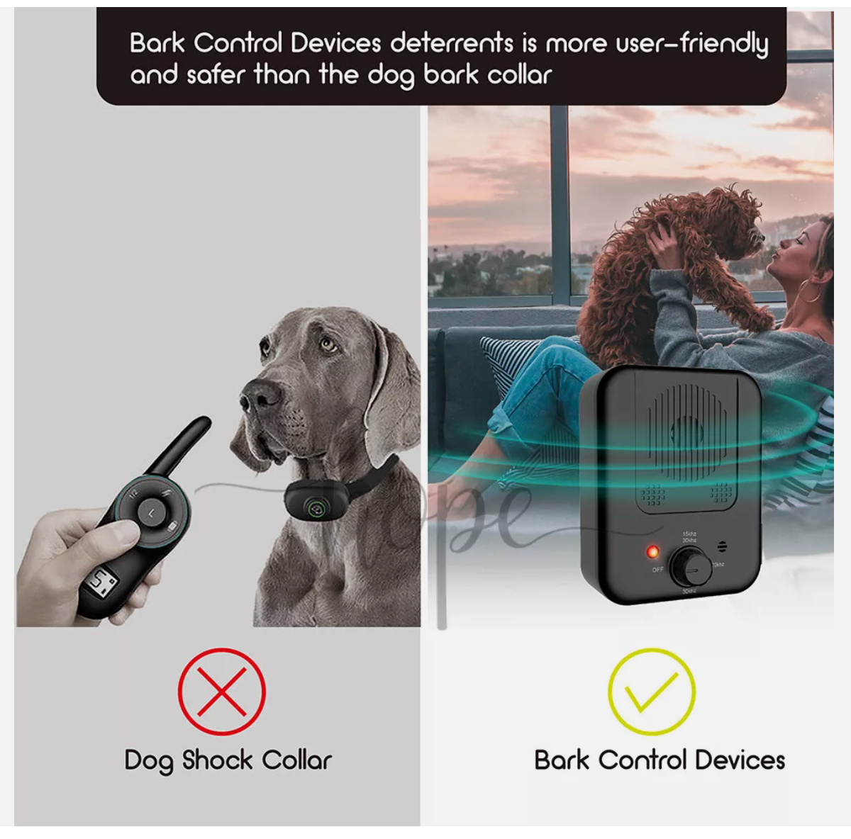 Outdoor Anti Bark Device Ultrasonic Dog Barking Control Stop Repeller Trainer