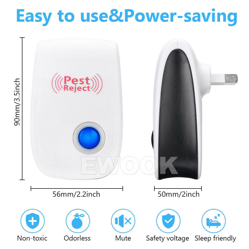 Pest Repeller Reject Ultrasonic Electronic Mouse Rat Mosquito Insect Control