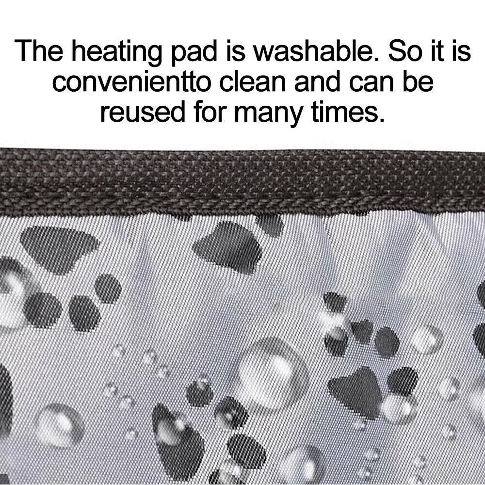Waterproof Electric Pet Heat Pad Heated Heating Mat Blanket Dog Cat Bunny Bed