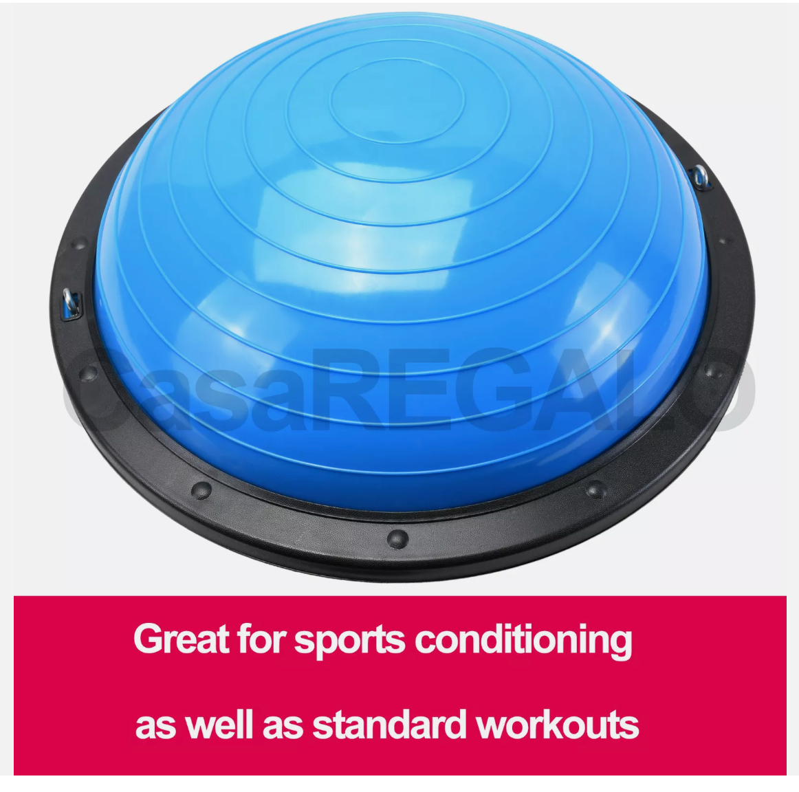 Pilates Balance Ball Gym Training Exercise Half Fitness w/ Pump & Band Yoga