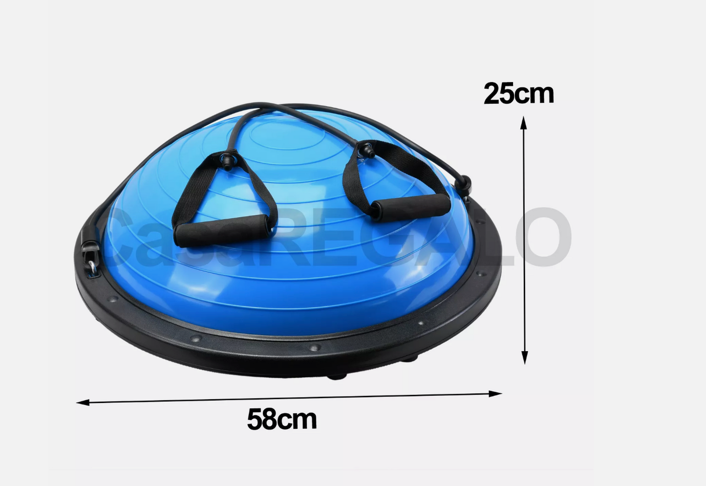 Pilates Balance Ball Gym Training Exercise Half Fitness w/ Pump & Band Yoga