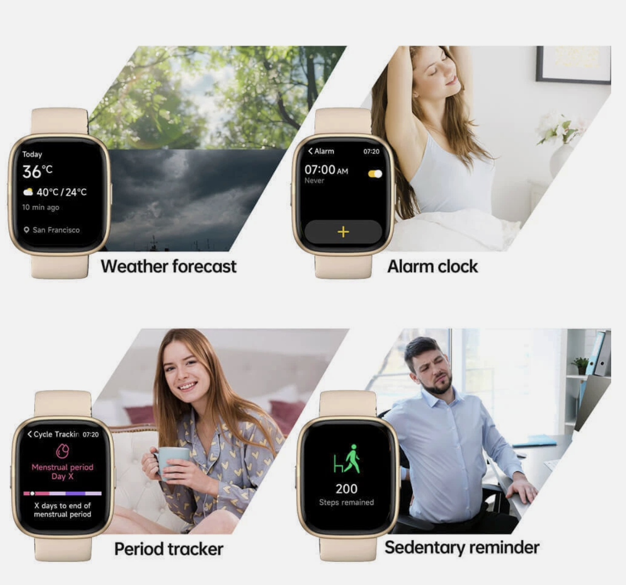 Vibeat Smart Watch for Men Women 1.83" Alexa Built-in Waterproof IP68 Smartwatch