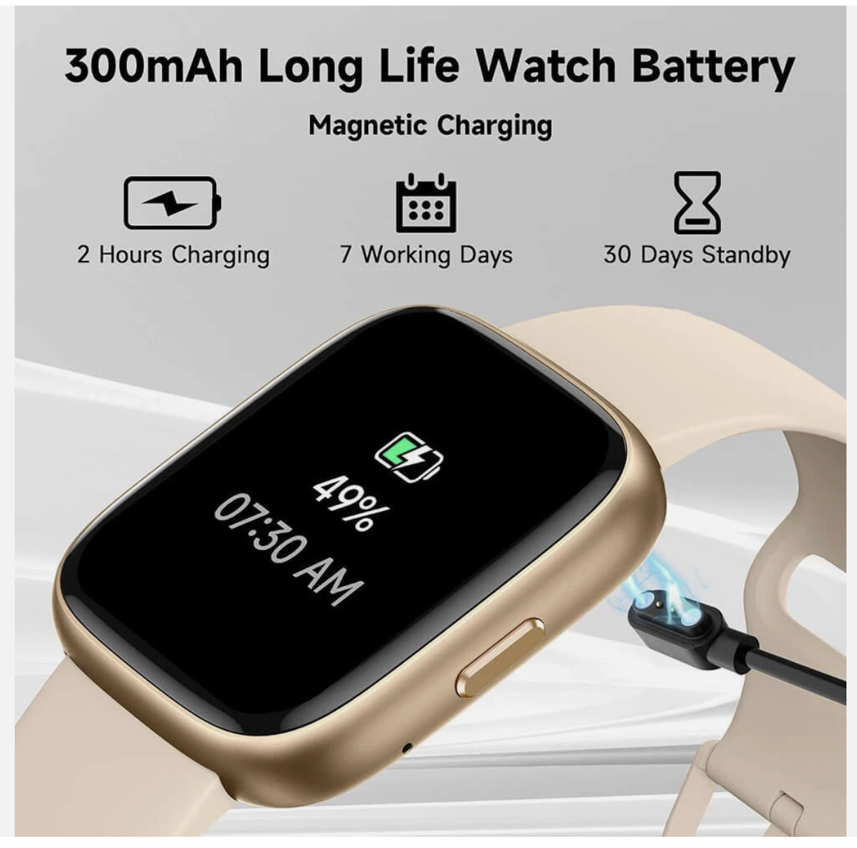 Vibeat Smart Watch for Men Women 1.83" Alexa Built-in Waterproof IP68 Smartwatch