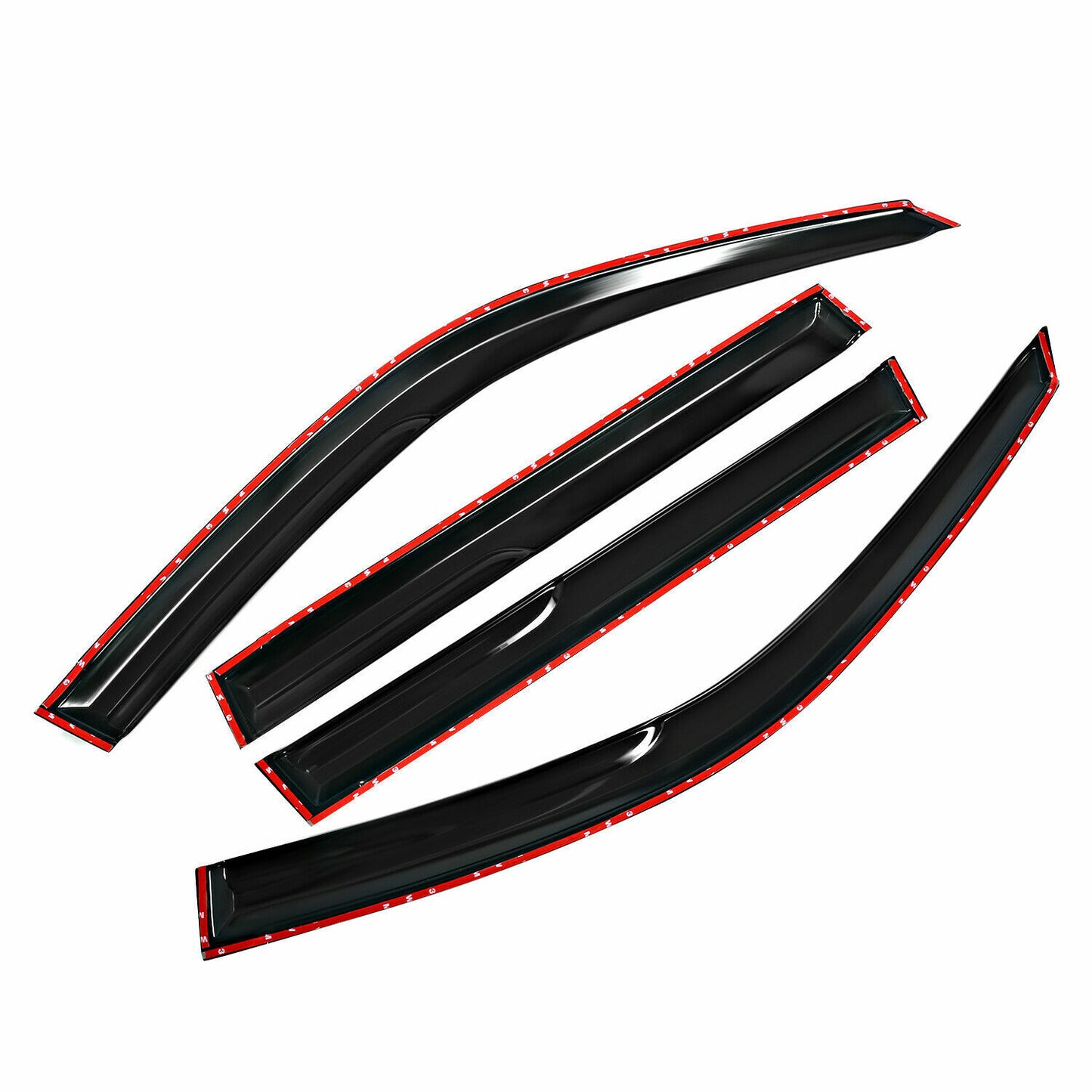 4x Weather Shields Window Visors for Toyota LandCruiser Prado 120 2003-2009