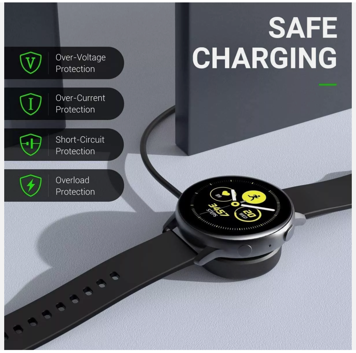 Samsung Galaxy Watch 6/5 Pro/4/3/Active 2 USB C Charging Charger Cable Cord