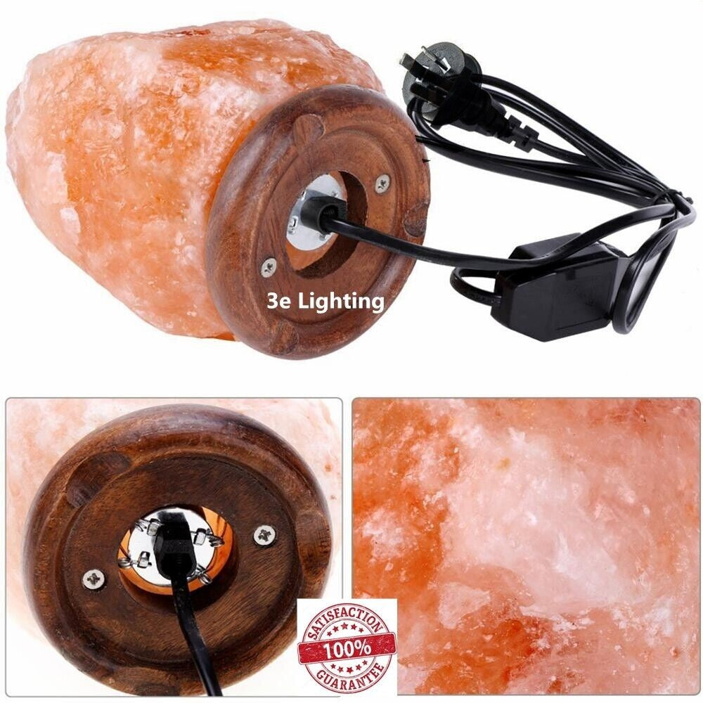 HIMALAYAN SALT LAMP Natural Pink Crystal Rock Dimmer Switch Night Light 5-7KG