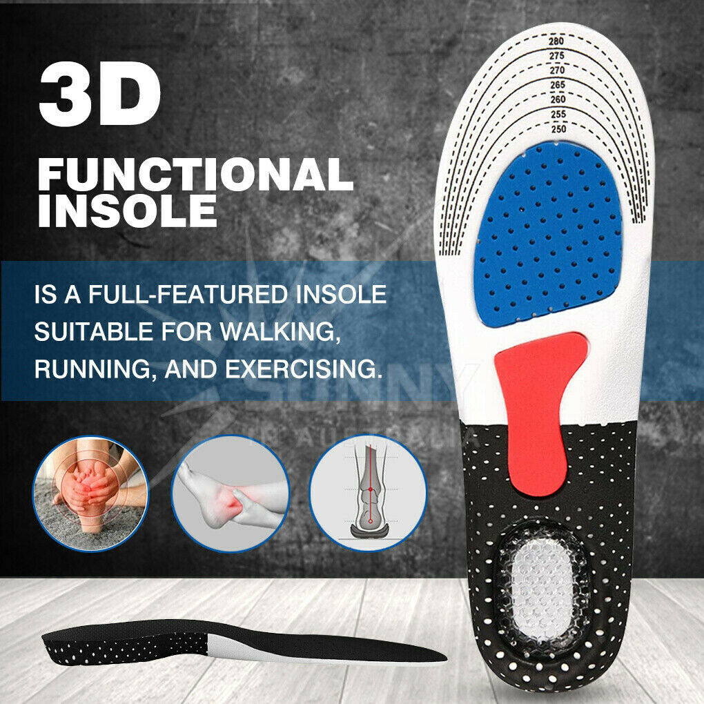 Plantar Fasciitis Relief Orthotic Insoles Arch Support Flat Foot Correcting Pads