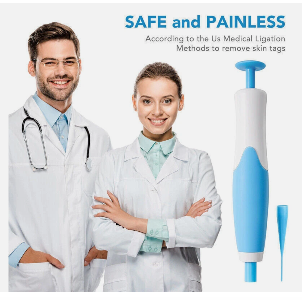 Painless Skin Tag Mole Wart Removal Kit, Body Auto SKIN TAG Bands Remover Safe