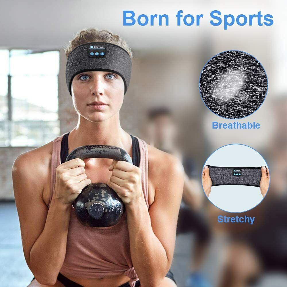 Wireless Bluetooth 5.0 Stereo Eye Mask Headphones Earphone Sleep Music Headband
