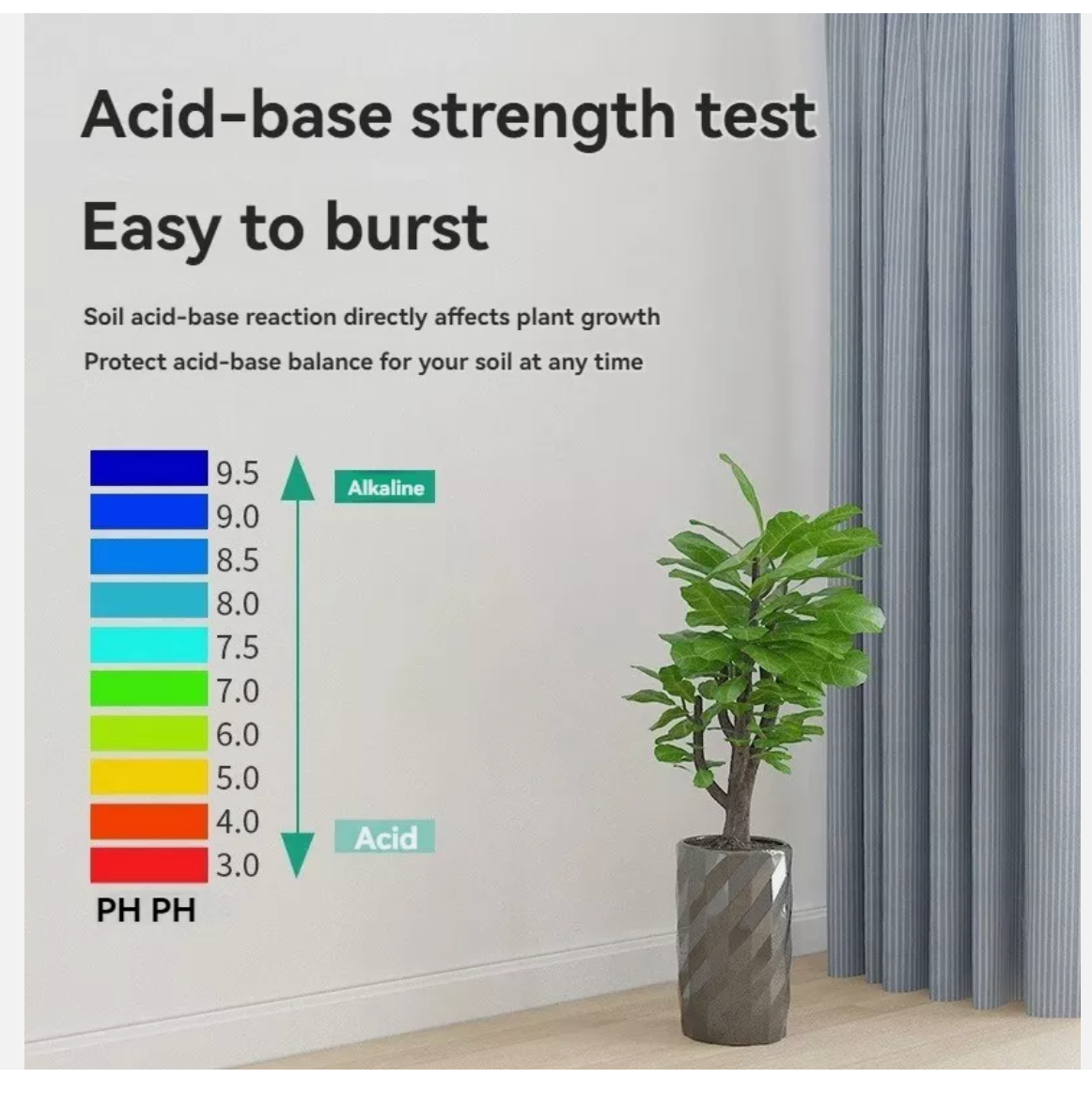 3 in 1 Soil PH Tester Meter Water Moisture Tester Kit For Garden Plant Testing