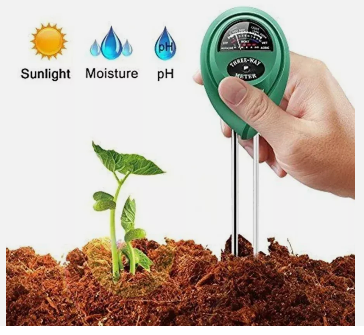 3 in 1 Soil PH Tester Meter Water Moisture Tester Kit For Garden Plant Testing