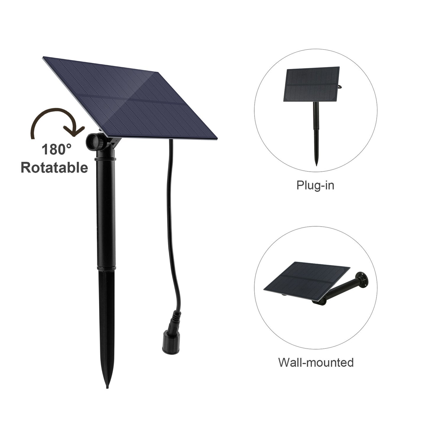 Solar Powered Fountain Submersible Water Pump Garden Pond Pool Feature Kit Panel