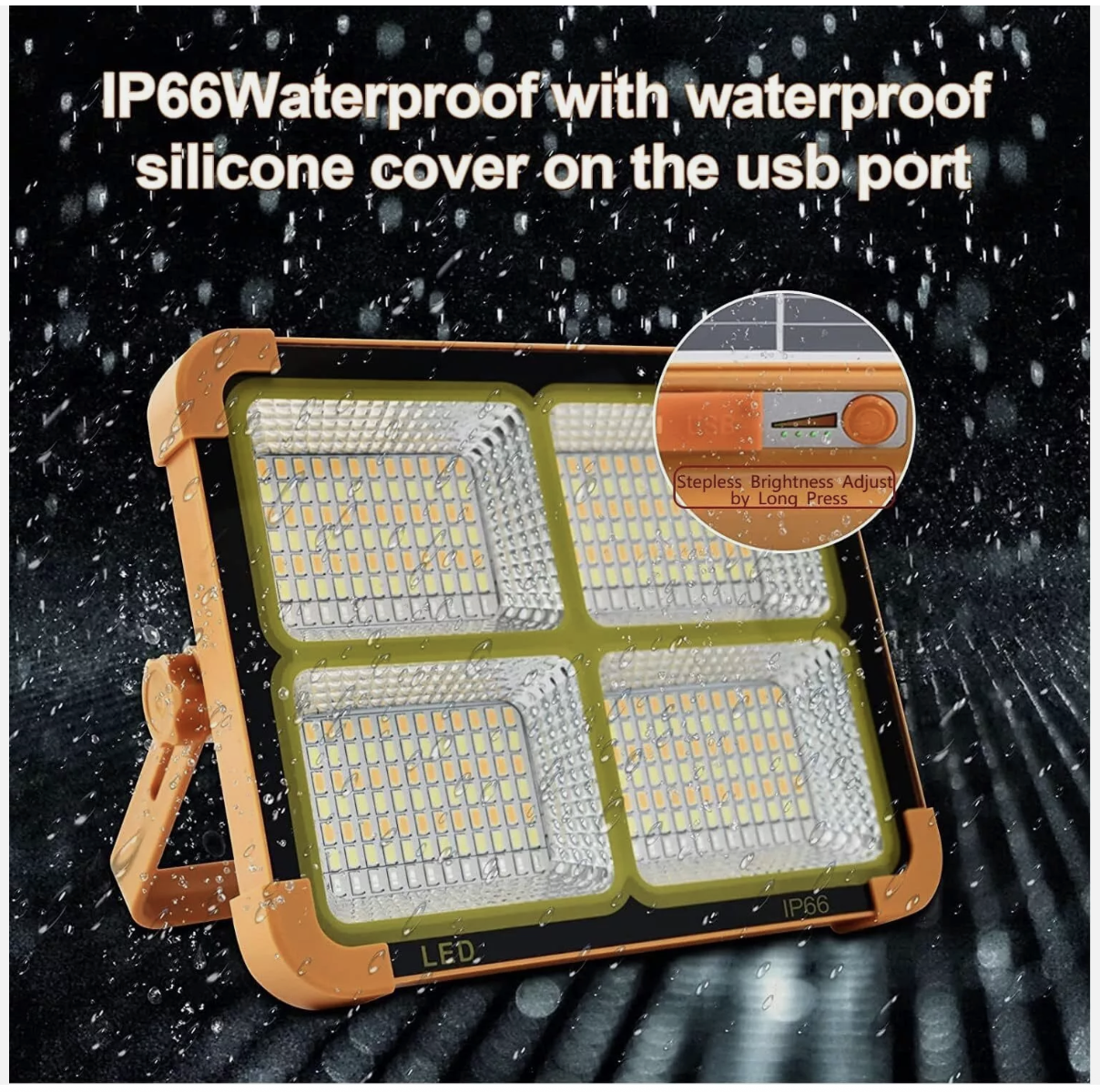 20000LM Rechargeable Solar Work Light 2000W Torch Camping Flood Waterproof Lamp