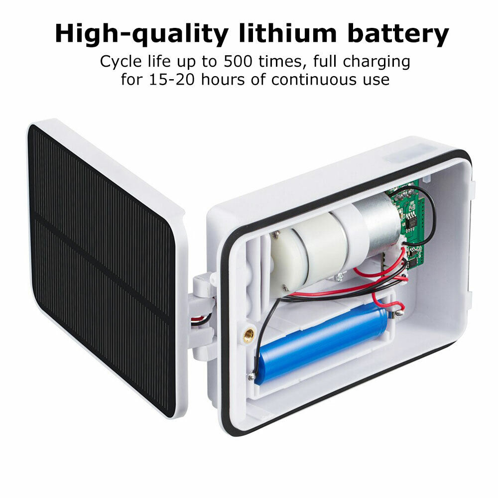 Solar Power Air Pump Oxygenator Aquarium Fish Pond Pool Water Aerator Day/Night