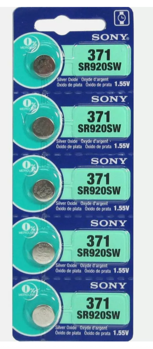 SONY / MURATA SR920SW SILVER OXIDE 1.55V WATCH BATTERIES