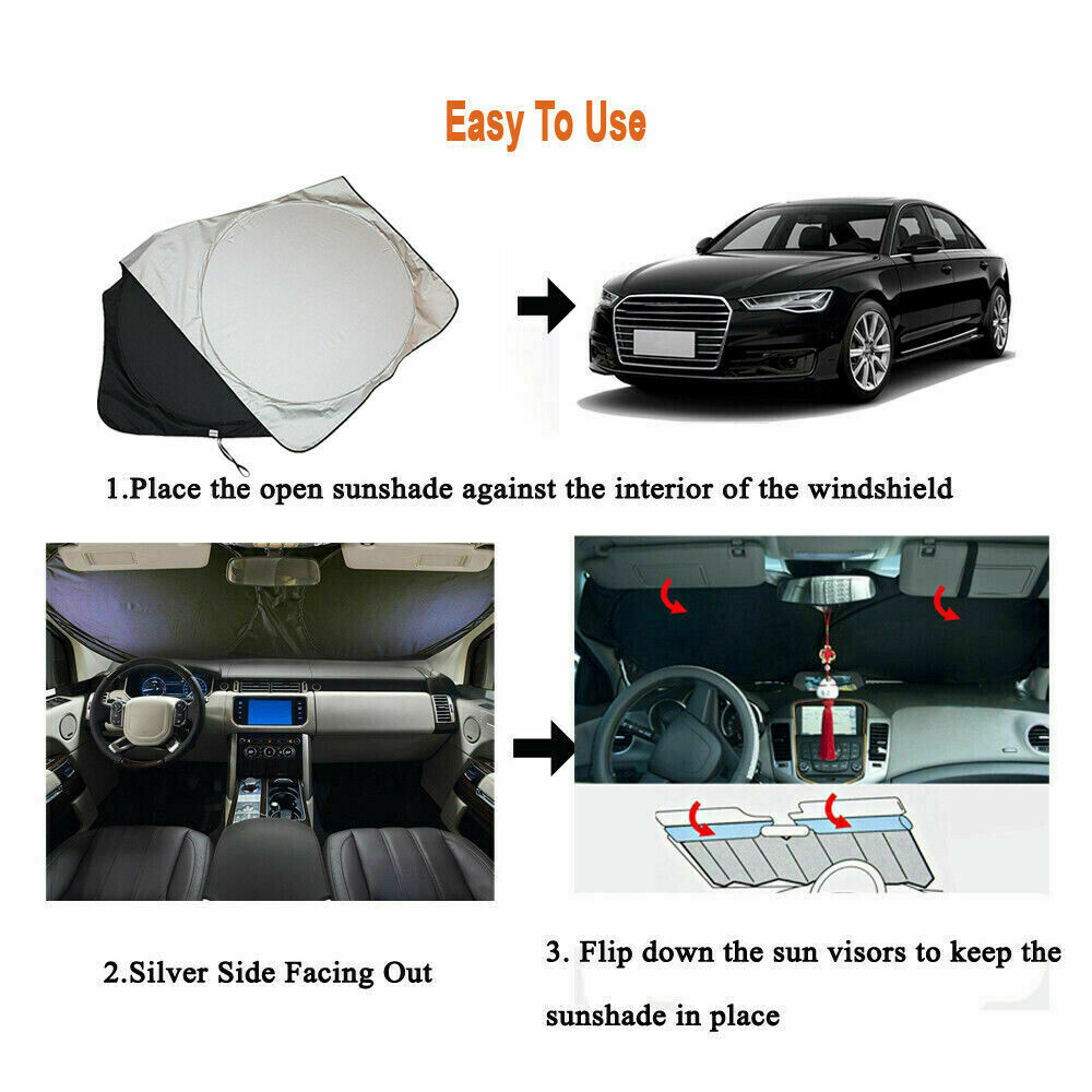Car Sun Shade Visor Van SUV Windscreen Sunshade Car Cover Protector Cooler
