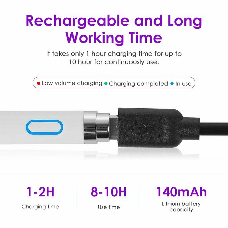 Rechargeable Active Screen Stylus Pen Drawing Pen For iPhone iPad Tablet Android