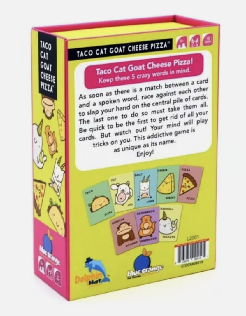 Taco Cat Goat Cheese Pizza Card Game Fun Party Game for 2-8 Players Ages 8 and Up