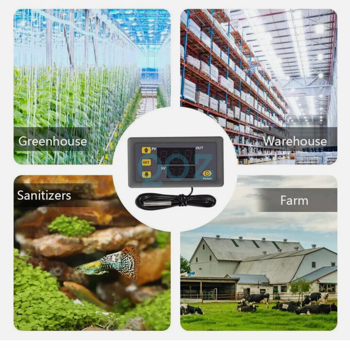 Intelligent Digital Temperature Controller Thermostat Control Switch 12V