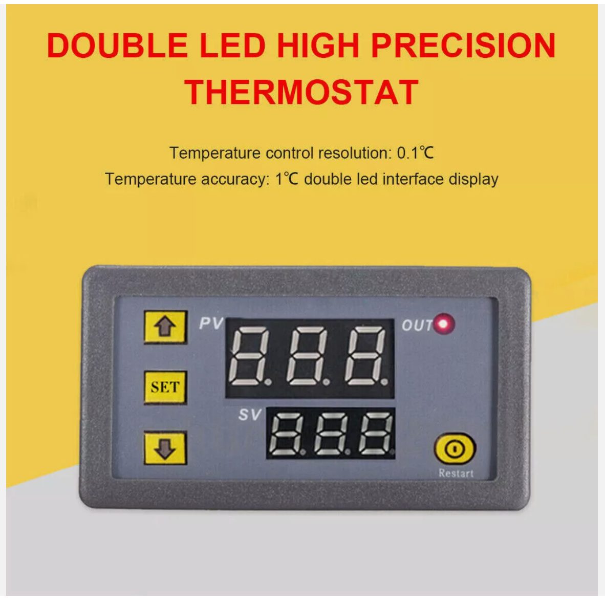 Intelligent Digital Temperature Controller Thermostat Control Switch 12V
