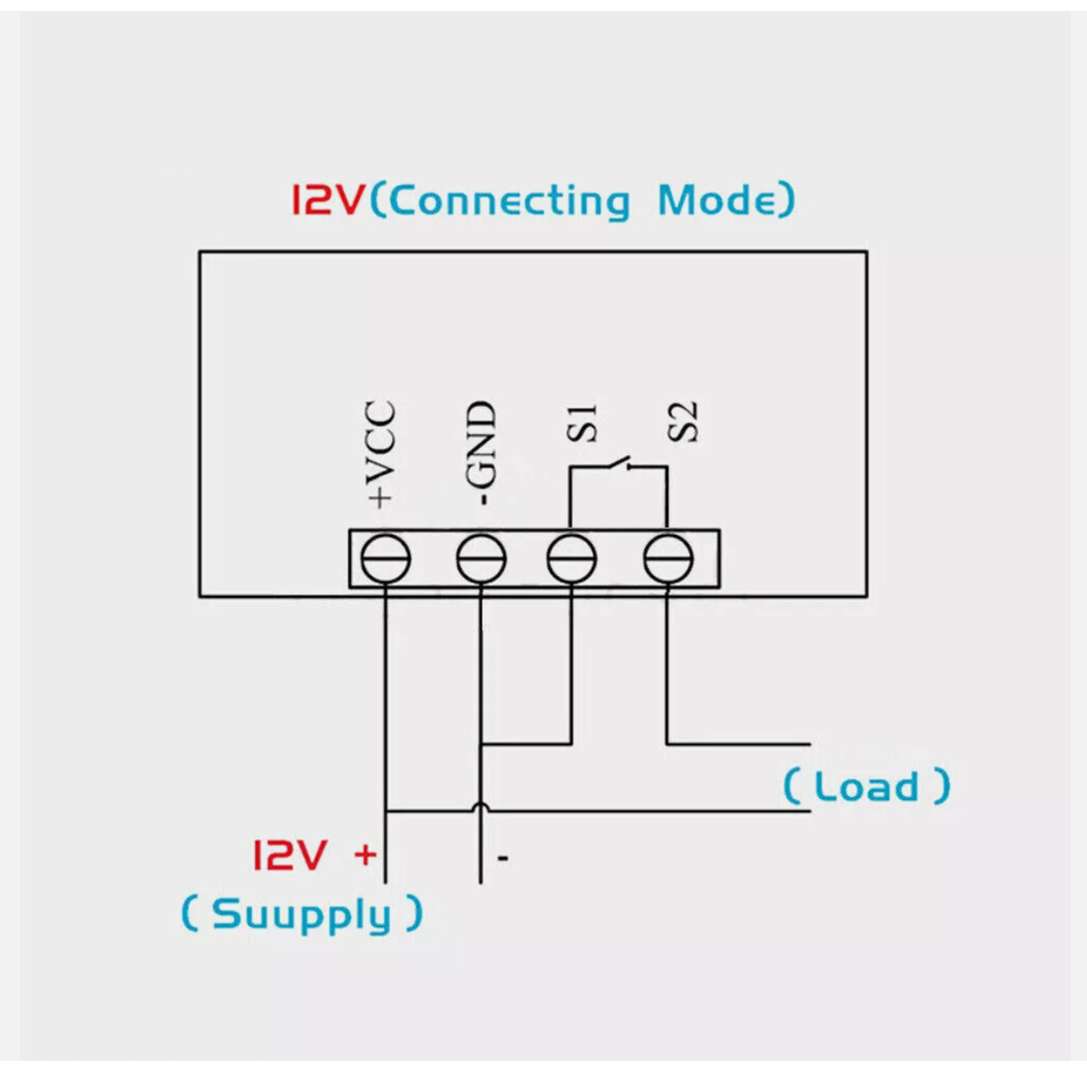 Intelligent Digital Temperature Controller Thermostat Control Switch 12V