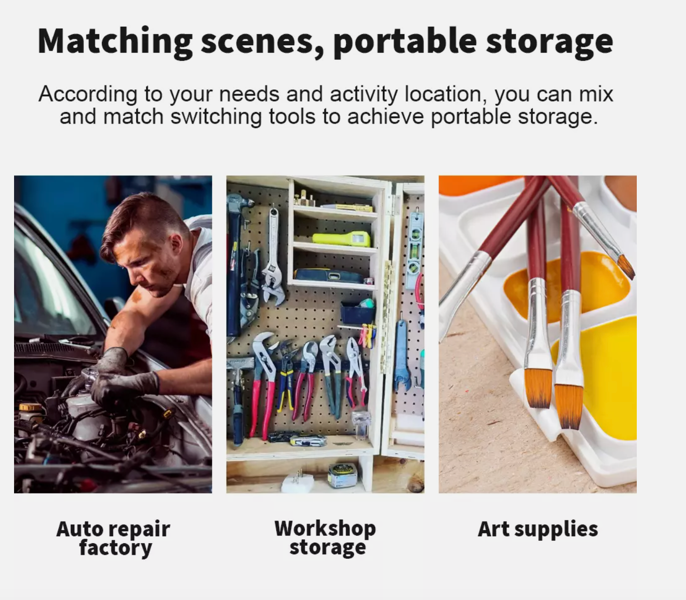 3-Tier Tool Cart Trolley Toolbox Workshop Garage Storage 200KG Organizer 360°