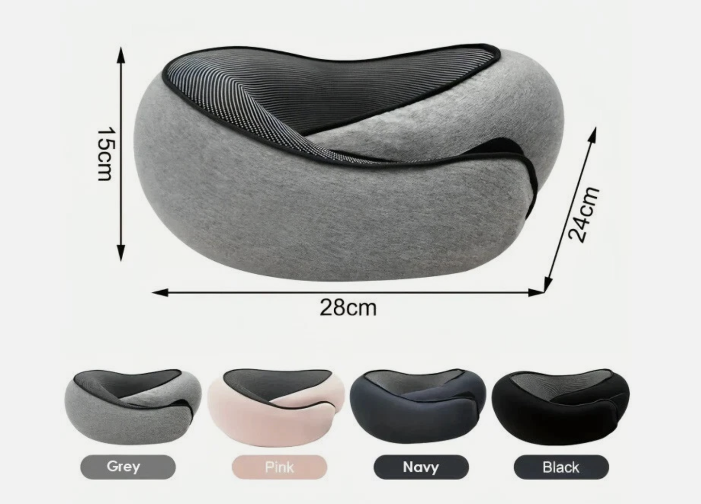 Memory Foam U Shaped Travel Pillow Neck Support Soft Head Rest Plane Car Cushion