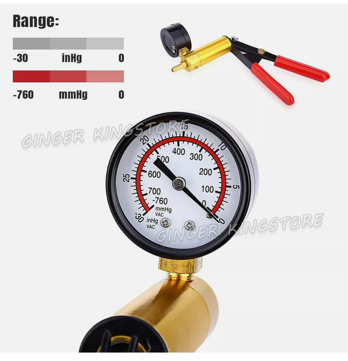 Brake Bleeder Vacuum Motorbike Pump Hand Held Bleeding Tester Kit Car Bleed