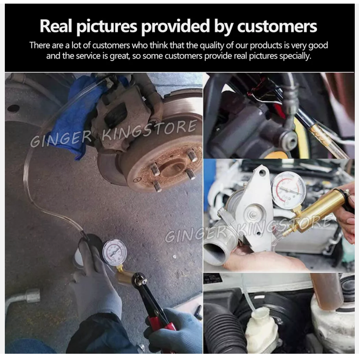 Brake Bleeder Vacuum Motorbike Pump Hand Held Bleeding Tester Kit Car Bleed