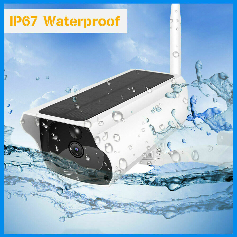 1080P HD Wireless Solar WiFi IP Camera Outdoor Security Surveillance CCTV System