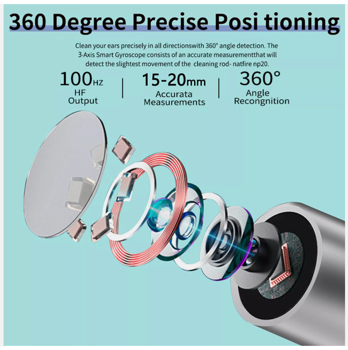 Ear Wax Remover Ear Cleaner Removal Camera Cleaning Pick Tool LED Light Scoop