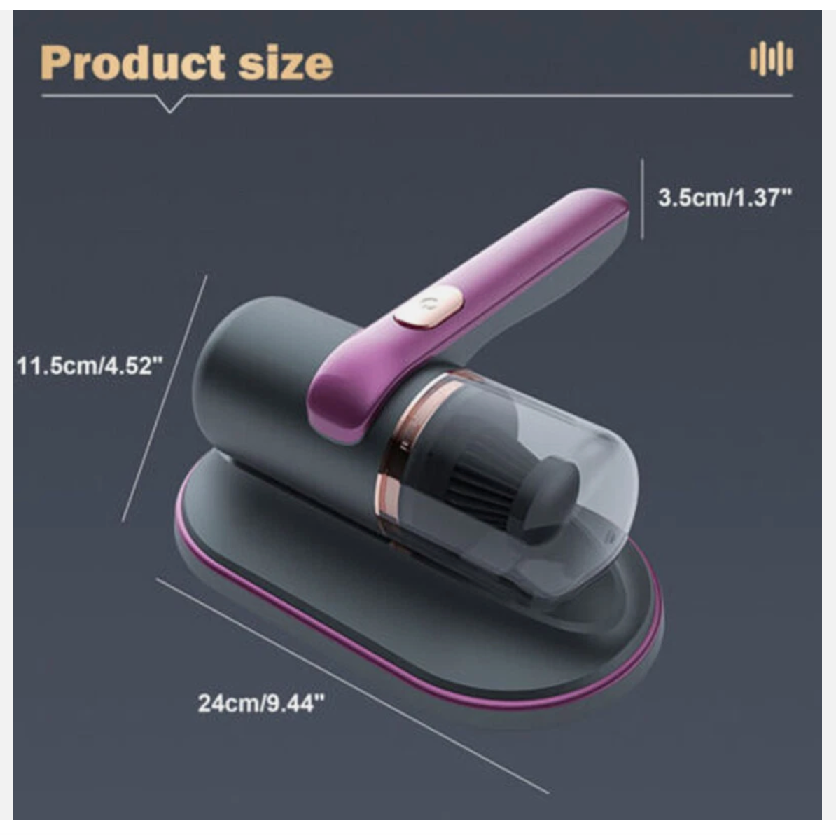 Cordless Dust Mite Remover Vacuum UV Cleaner 10000kpa Home Bed Sofa Mattress Kit