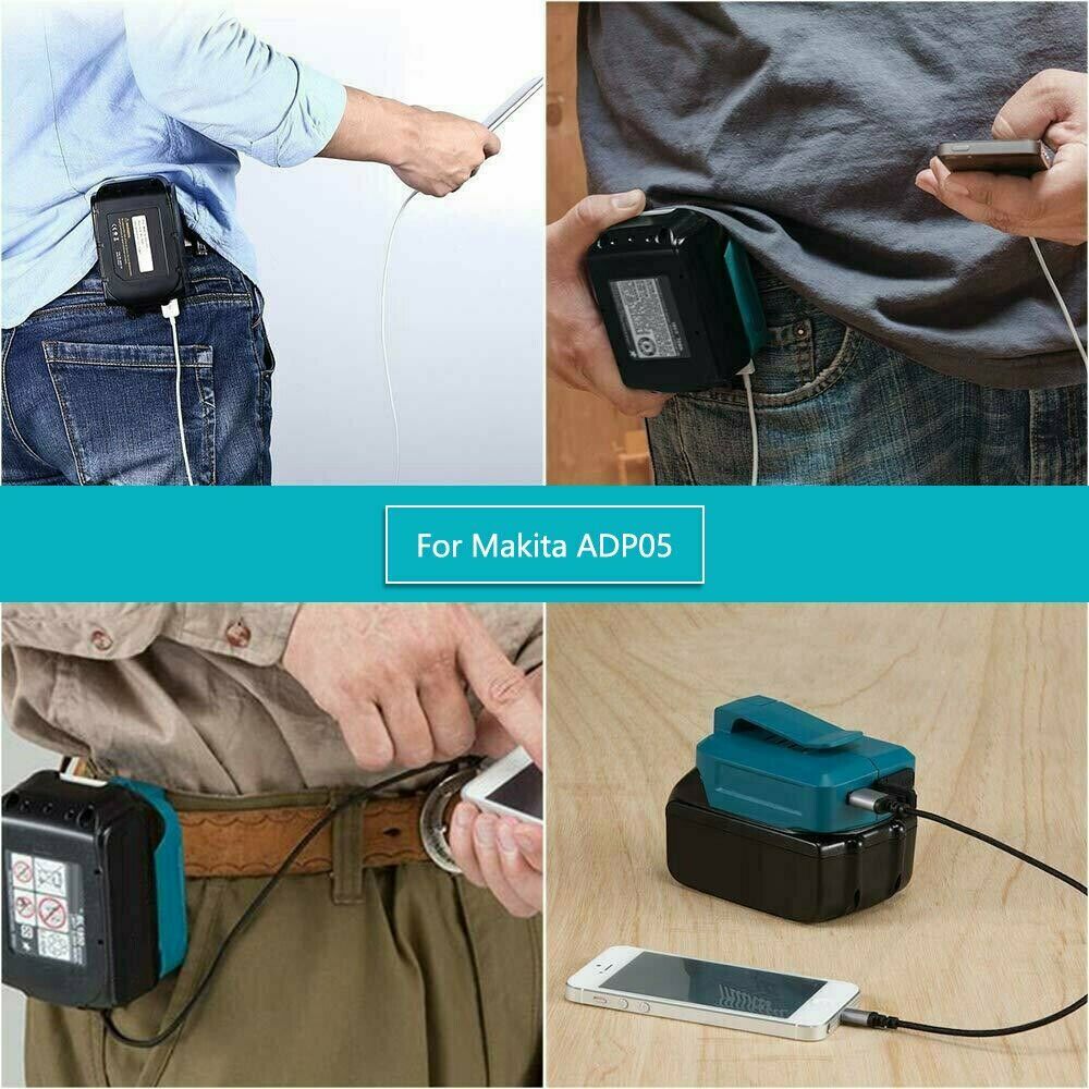 USB Power Charger Adapter Converter for MAKITA 14-18V Li-ion Battery