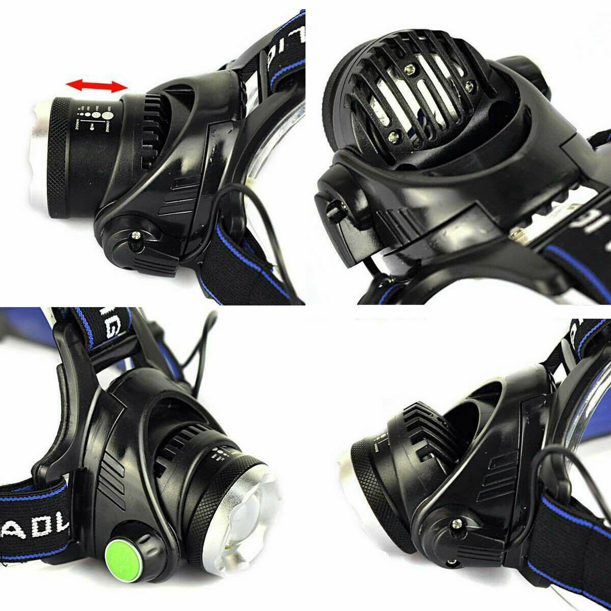 LED Headlamp Headlight Head Torch