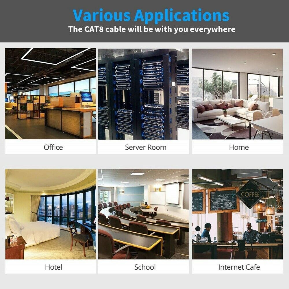 CAT8 Ethernet Network Cable