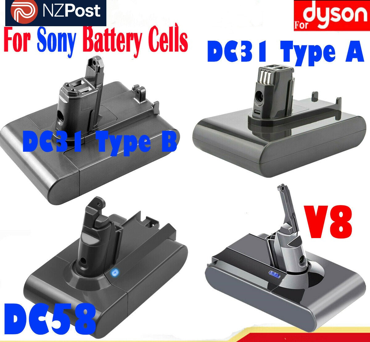 For Dyson Cordless Vacuum Cleaner Battery