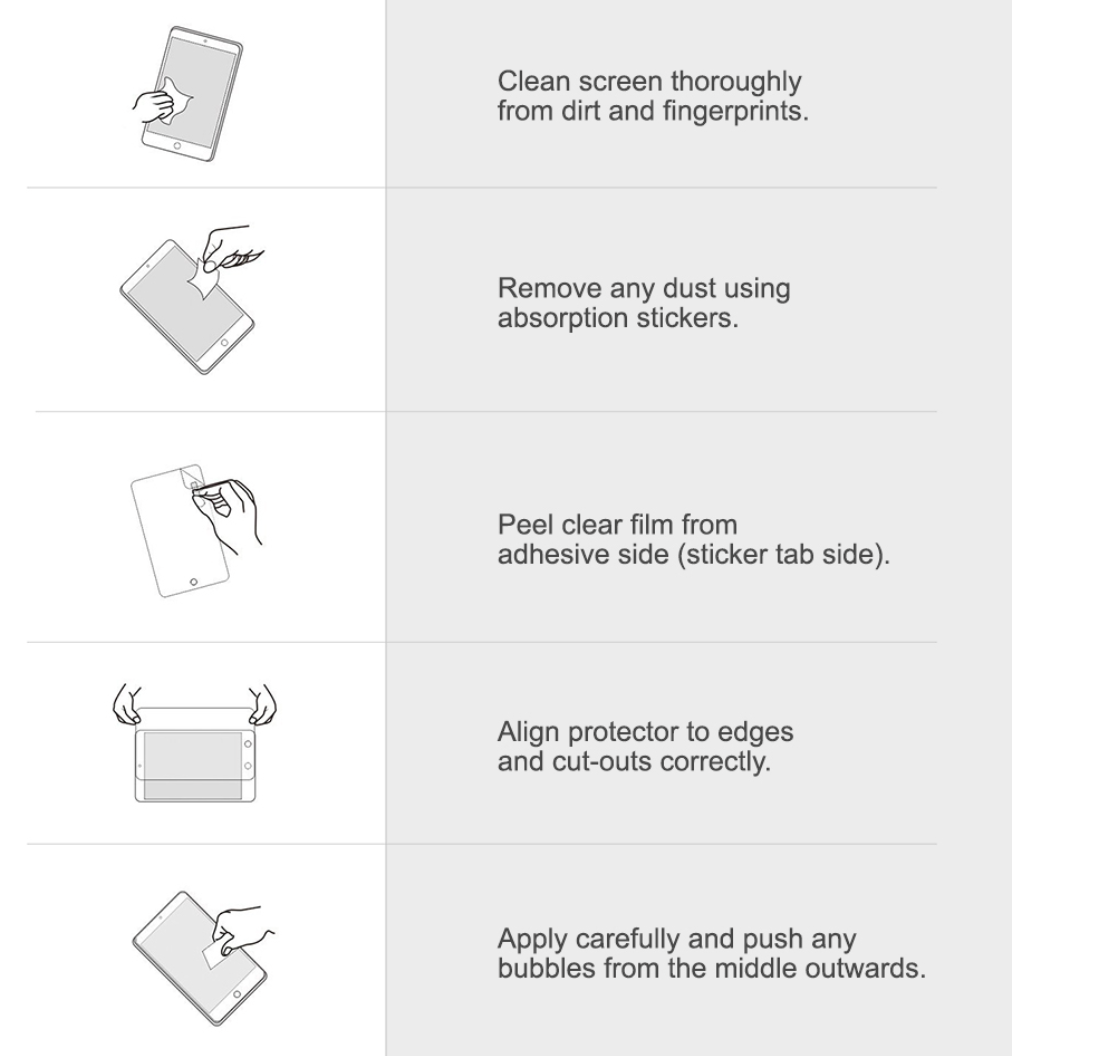 Ipad tempered glass screen protector
