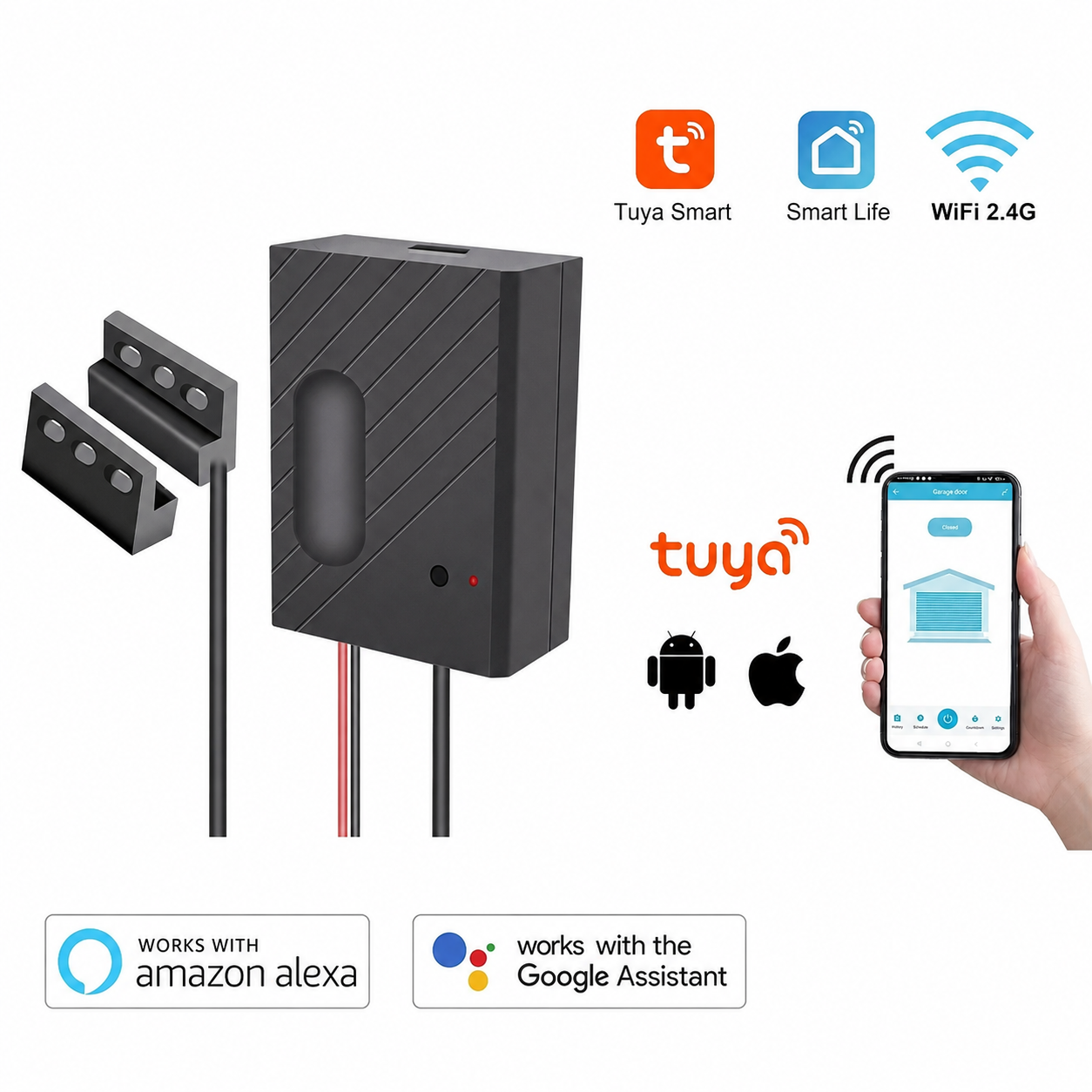 Smart WiFi Garage Door Opener NZ | Tuya App Control