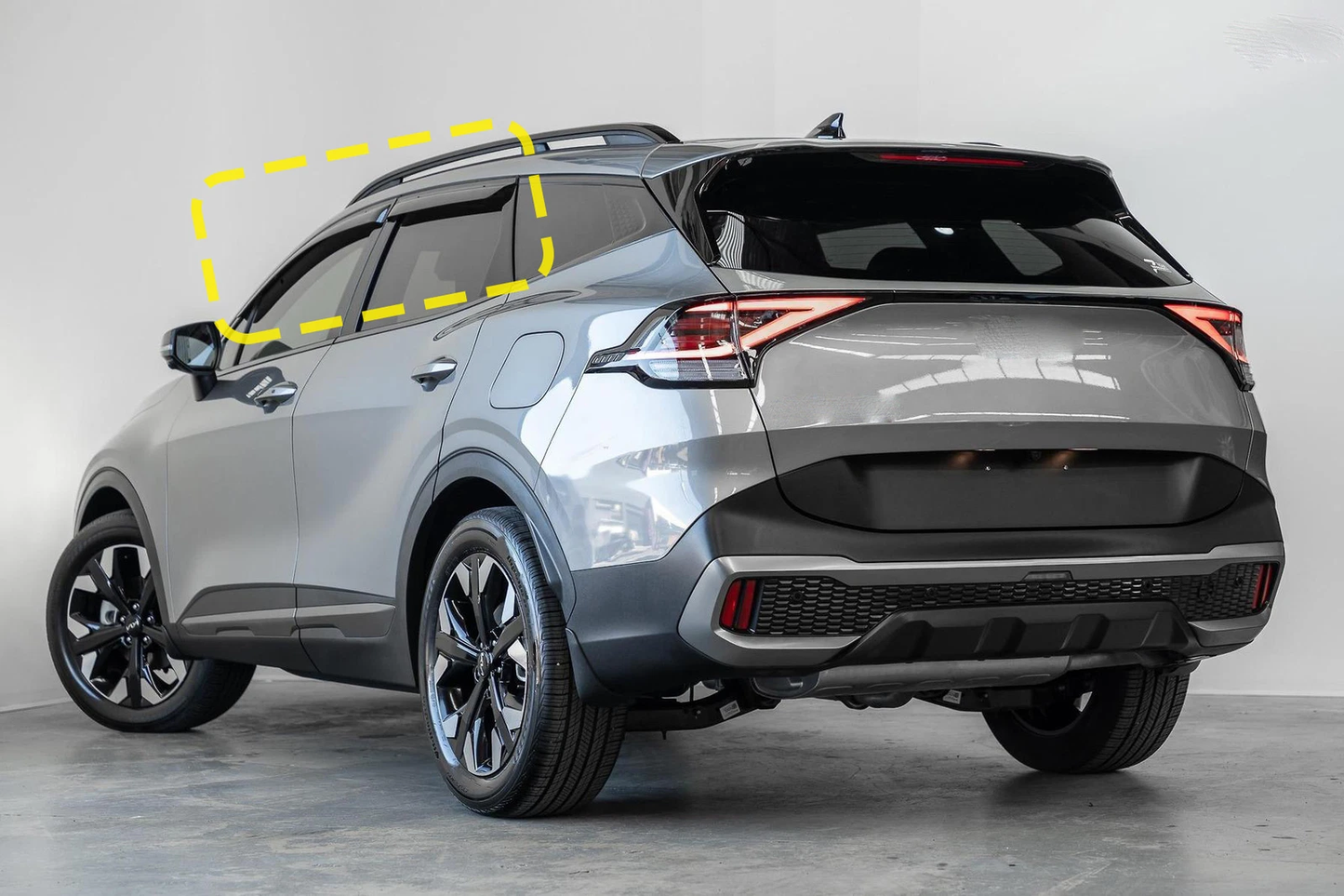 Kia Sportage NQ5 Gloss Black Window Visors 4-Piece Set