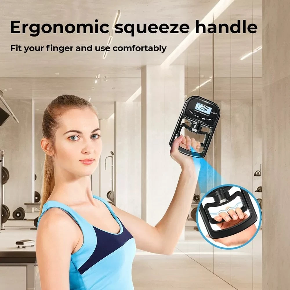 Digital Hand Grip Strength Tester | Dynamometer 180kg LCD Display 19 Profiles