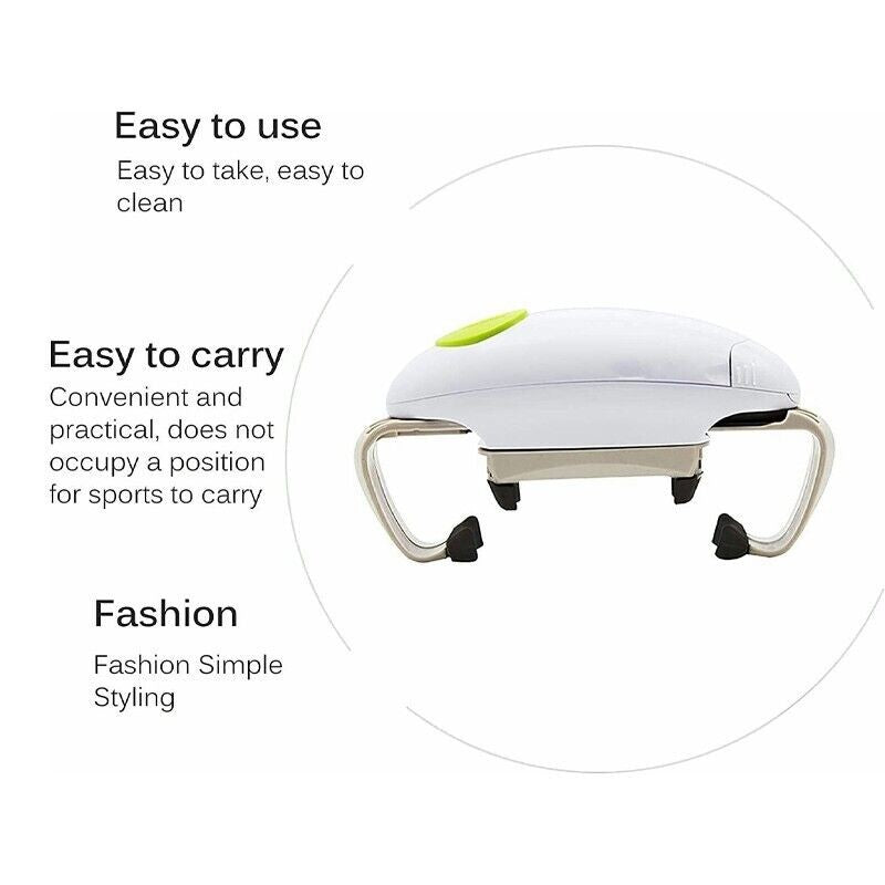 One-Touch Electric Jar Opener – Hands-Free Automatic Can & Bottle Opener