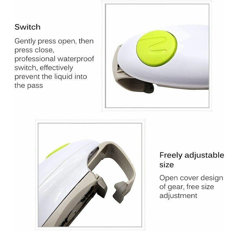 One-Touch Electric Jar Opener – Hands-Free Automatic Can & Bottle Opener