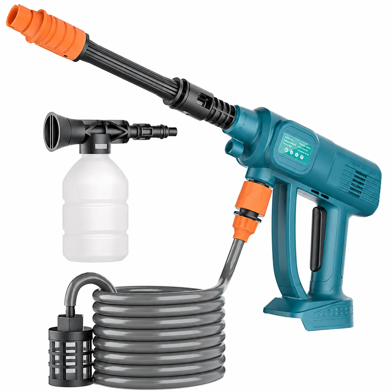 Battery-free cordless water spray gun kit overview