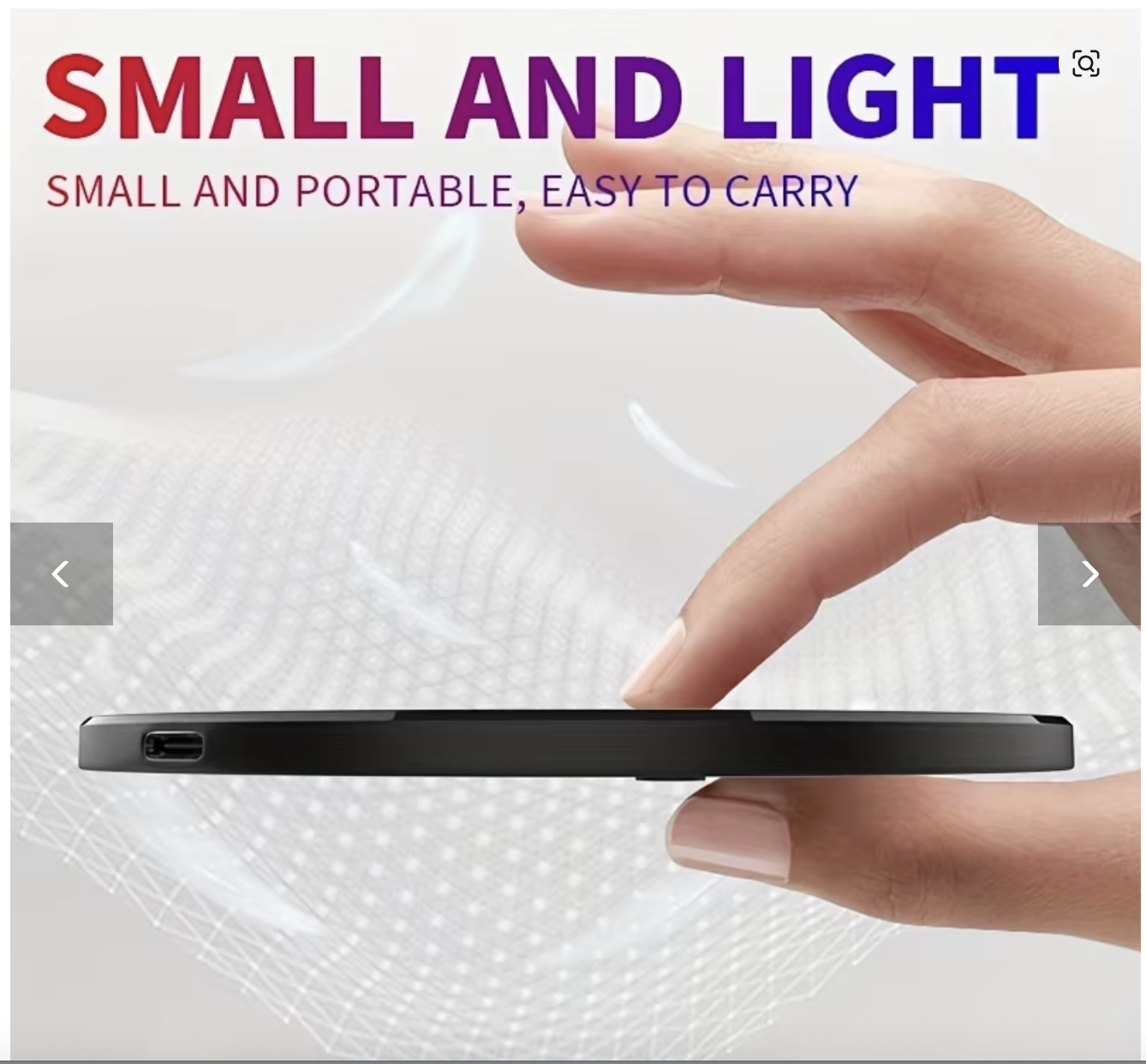Wireless Charger Pad Stand Desktop Ultra-thin Mobile Phone Fast Charging Dock Station For iPhone 15 14 13 12 11 Samsung Xiaomi