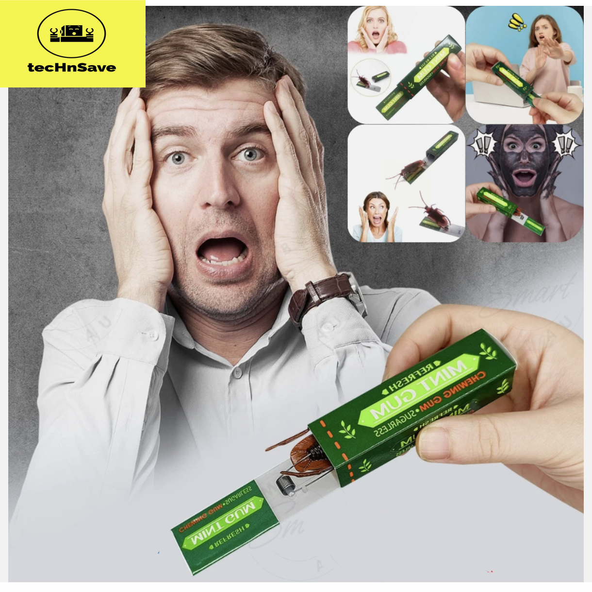 5xFake Cockroach Chewing Gum Prank Toy Funny Trick Gag Joke Surprise Toy