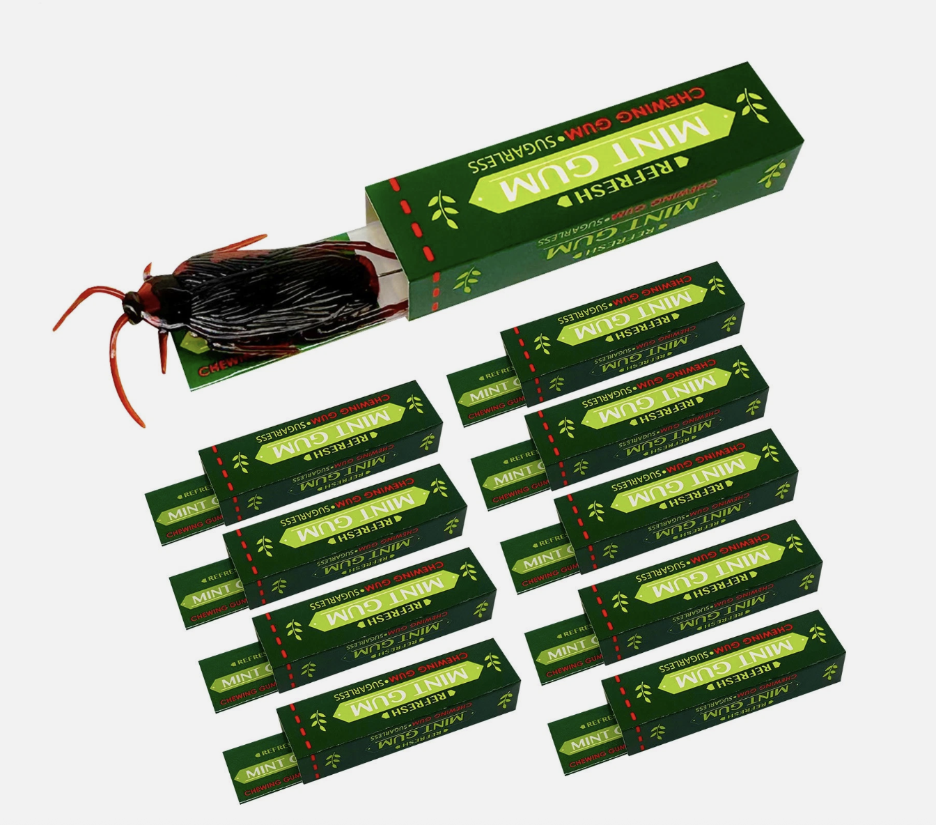 5xFake Cockroach Chewing Gum Prank Toy Funny Trick Gag Joke Surprise Toy