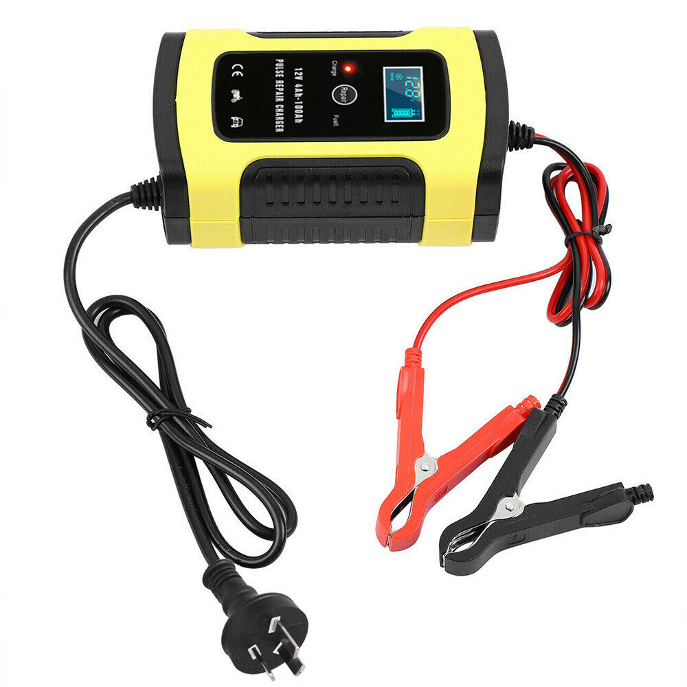 12V 6A Model 6 Stage Trickle LCD Battery Charger Bike Car Motorcycle NZ Plug