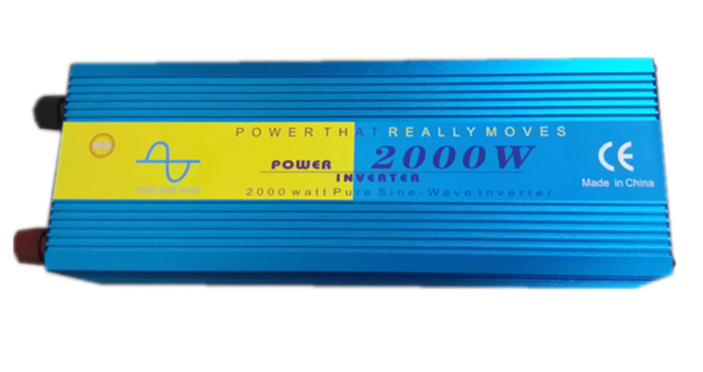 2000W 4000W Pure Sine Wave Power Inverter DC 24V to AC 240V Travel Trip Camping