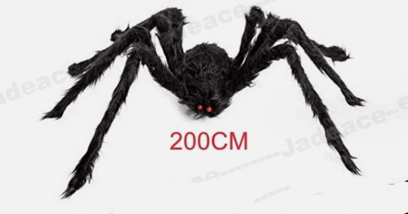 200CM Halloween Giant Spider Decoration Indoor Outdoor Party Haunted House Prop